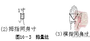拇指同身寸