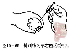 针刺练习-棉团练针法